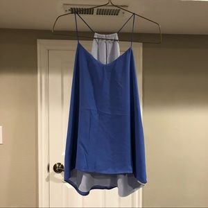 Express spaghetti strap crepe top